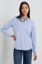  Camicia da donna Stina Oxford a righe bianche | Rails Tops