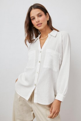  Camicia Lauren bianca da donna | Rails Tops
