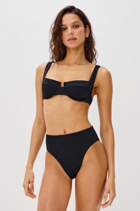  Slip bikini Savannah da donna Rails X Lspace, nero | Costumi da bagno