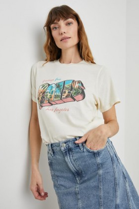 レディース ボーイフレンドTシャツ Rails Los Angeles エクリュ | Rails トップス