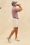  Herre Merced Golf Poloskjorte Hibiscus Mirage Stripe | Rails T-skjorter og Poloskjorter