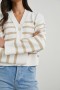  Genève-cardigan med sandstriper til dame | Rails-gensere