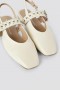  Kvinner Intentionally Blank Pearl Ballerinasko Kremfargede | Rails