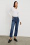  Kvinner Sunset Crop Slim Flare Collegiate Blå | Rails Denim