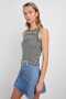  Dame Racer Tanktop Svart Bjørkestripe | Rails Topper