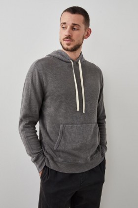  Menn Mammoth Hoodie Vasket Svart | Rails Gensere og Hettegensere