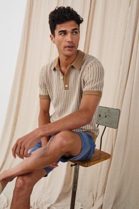  Herre Royce Poloskjorte Tawny White | Rails T-skjorter og Poloskjorter