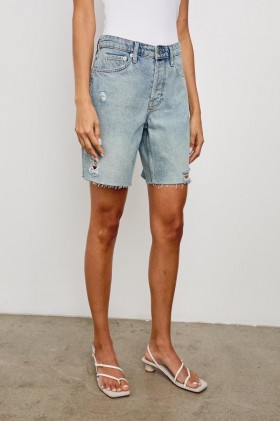  Dame Beachwood Shorts Lys Vintage Distress | Rails Bukser og Shorts