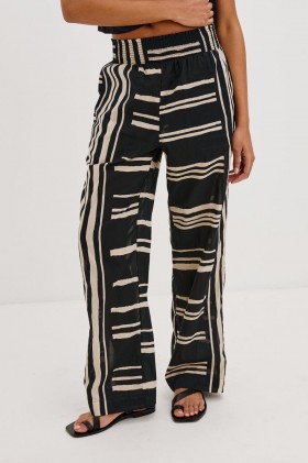  Spodnie damskie Brendon Pant Island Stripe | Spodnie i szorty Rails