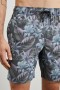 Pantaloni scurți de baie Kian pentru bărbați, Jungle Garden Midnight | Pantaloni scurți și costume de baie Rails