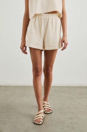  Pantaloni scurți Leighton din in pentru femei | Pantaloni și pantaloni scurți Rails