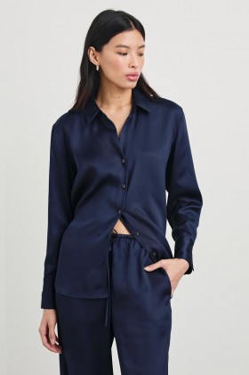  여성용 레저 셔츠 네이비 | 레일스 탑스