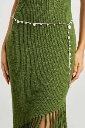  Ženski Ariel remen boje slonovače, prirodne školjke | Rails