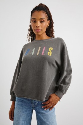  Rails Signature Sweatshirt Vintage Svart Dam | Tröjor