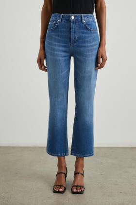  Dam Sunset Crop Slim Flare Tidal Wave | Rails Denim
