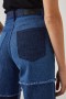  Kadın Getty Crop Geniş Paça Indigo Patchwork | Raylı Kot