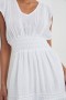  Kadın Tara Elbise Beyaz Dantel Detaylı | Raylı Elbiseler ve Tulumlar