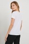 Camiseta clásica blanca con cuello en V para mujer | Rails Tops