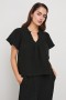  Camisa Sayer negra para mujer | Rails Tops