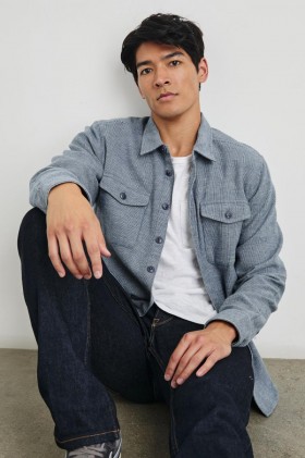  Chaqueta vaquera Burr para hombre, color blanco | Chaquetas y abrigos Rails