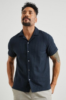  Camisa Sinclair para hombre Deep Water | Camisas Rails