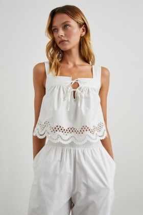  Top Blythe blanco para mujer | Rails Tops