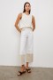  Dámské džíny Getty Crop Wide Leg Crema Embroidered | Rails Denim