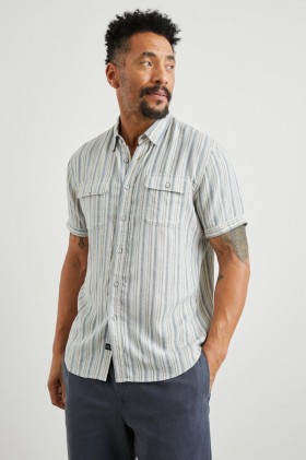  Pánské tričko Donnie Blue Cap | Rails Shirts