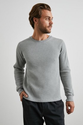 Pánské tričko Wade Thermal Heather Grey | Trička a polokošile Rails