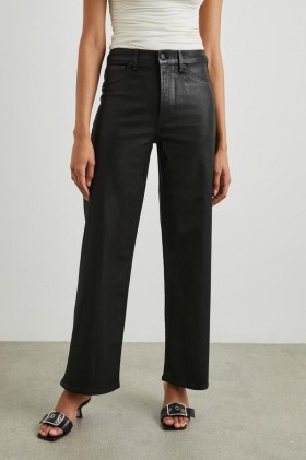  Dámské džíny Getty Wide Leg Coated Noir | Rails Denim