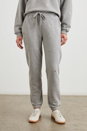  Dámské kalhoty Kingston s výšivkou v šampaňském stylu | Rails Sleepwear & Lounge