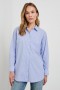  Dames Elsa Shirt Oxford Wit Gestreept | Rails Tops