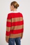  Dames Harris Trui Cherry Camel Stripe | Rails Truien