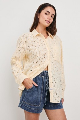  Dames Arlo Shirt Crème Bloemen | Rails Tops