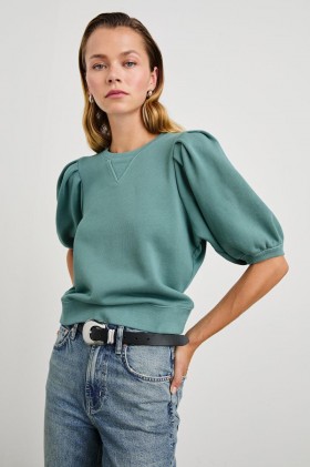  Dames Camy Sweatshirt Steenblauw | Rails Truien