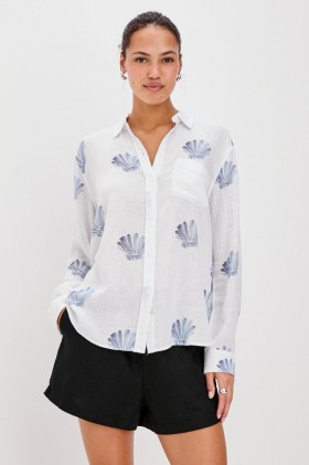  Dames Charli Shirt Blauwe Schelpen | Rails Tops