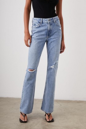  Dames Sunset Slim Flare Bluebell Distress | Rails Denim