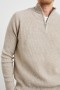  Miesten Stark Quarter Zip Oat Melange -neulepusero | Rails-villapaita