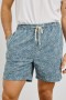  Short de bain Logan pour homme, bleu multicolore, motif tournesol | Rails Shorts & Swim
