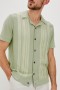  Chemise Silas pour homme, couleur sauge irisée multicolore | Chemises Rails