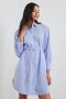  Robe Harmony pour femme, rayures Oxford blanches | Robes et combinaisons Rails