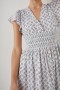  Robe Seona pour femme, blanche et bleue, motif lierre | Robes et combinaisons Rails