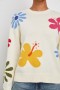  Pull Zoey pour femme, ivoire à motif hibiscus | Pulls Rails