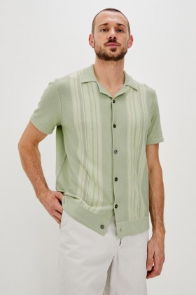  Chemise Silas pour homme, couleur sauge irisée multicolore | Chemises Rails