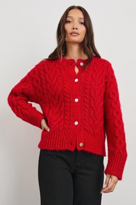  Pull Amélie pour femme, écarlate | Pulls Rails