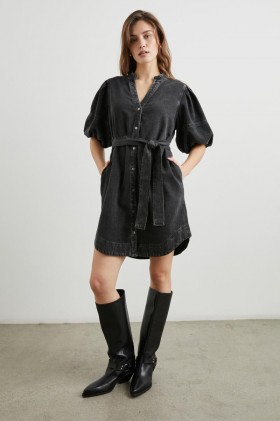  Robe Kingsley pour femme, noir délavé | Robes et combinaisons Rails
