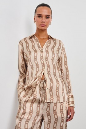  Chemise Ledger Femme Ivoire Or Lien | Hauts Rails