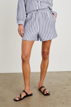 Short Leighton à rayures amiral pour femme | Pantalons et shorts Rails