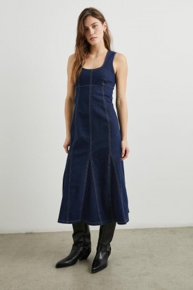  Minna Damenkleid Rinse Indigo | Rails Denim
