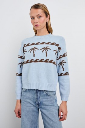  Zoey Damenpullover mit Palmenstreifen | Rails Pullover